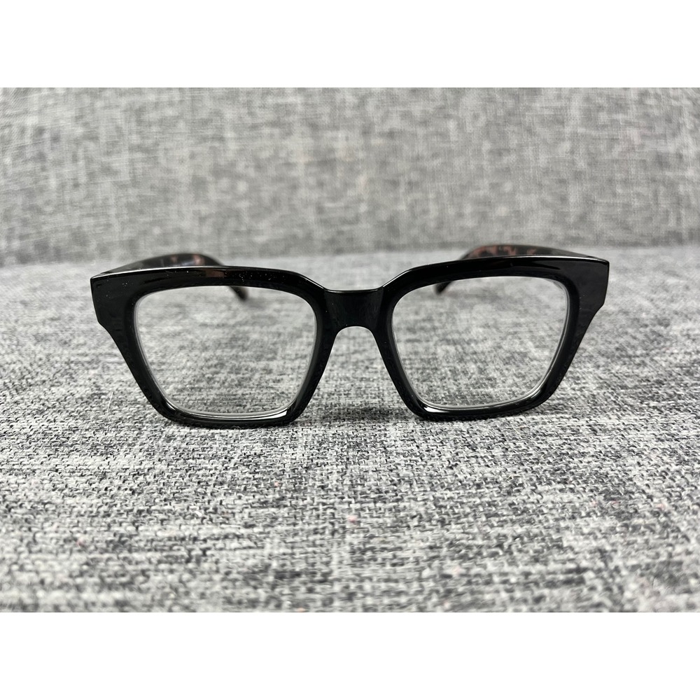 Flower by Drew Barrymore Peach Blossom Black Tortoise Square Glasses 50-19-148